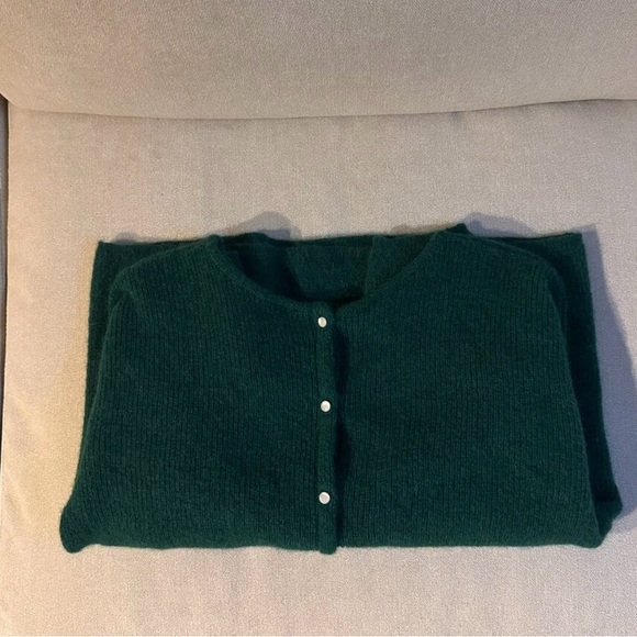 Sezane Forest Green Cardigan - Picture 4 of 6